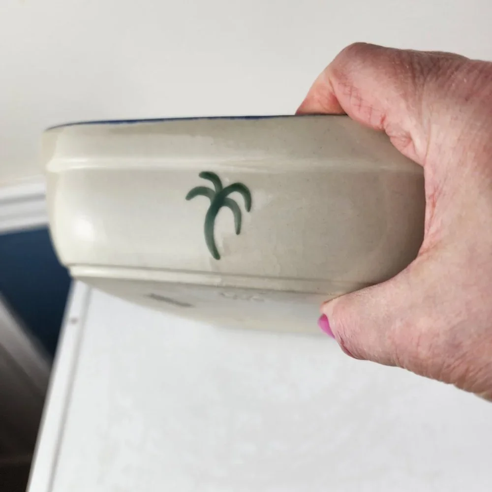 Portugal Small Casserole Dish Palm Trees